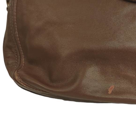 Coach Zoe Brown Genuine Leather Hobo Medium Shoulder Bag F14707 - Picture 6 of 9